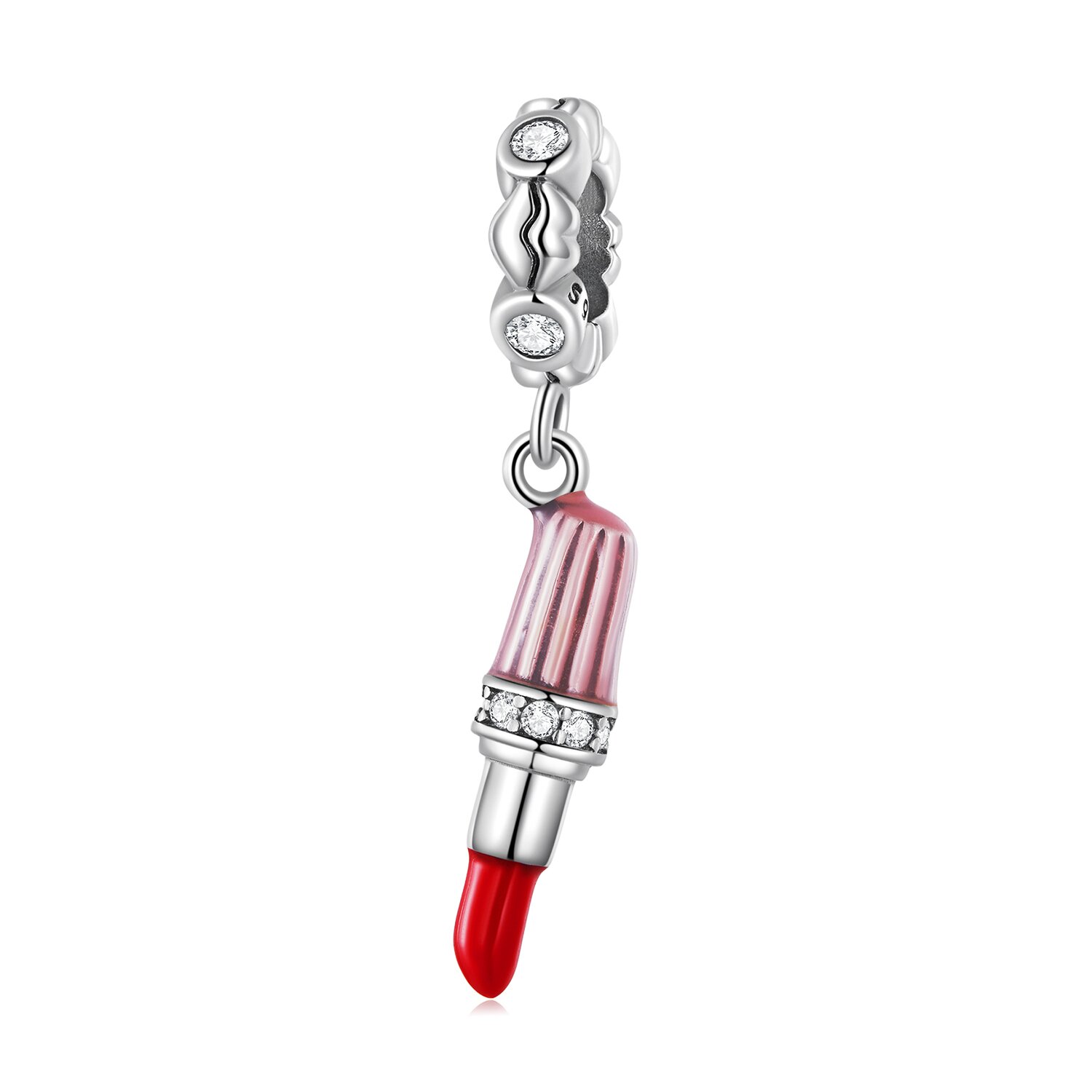 Talisman din argint red lipstick