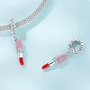 Talisman din argint Red Lipstick