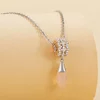 Talisman din argint Rose Gold Royal Crystal Drop picture - 5