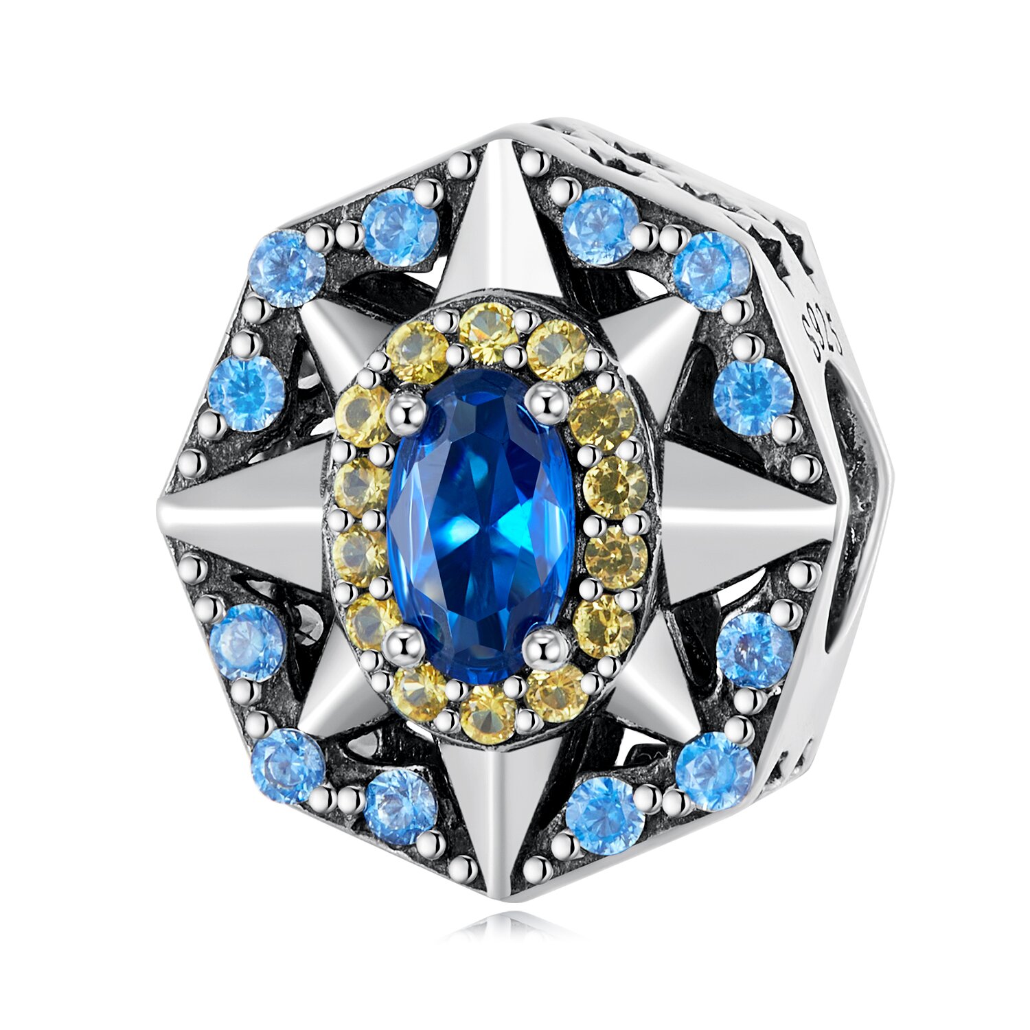 Talisman din argint Royal Blue Star image5