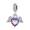 Talisman din argint Royal Purple Heart picture - 1