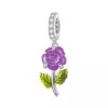 Talisman din argint Shifter Purple Rose picture - 1