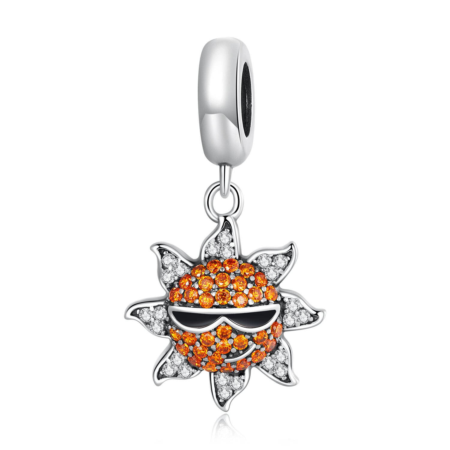 Talisman din argint shiny sun