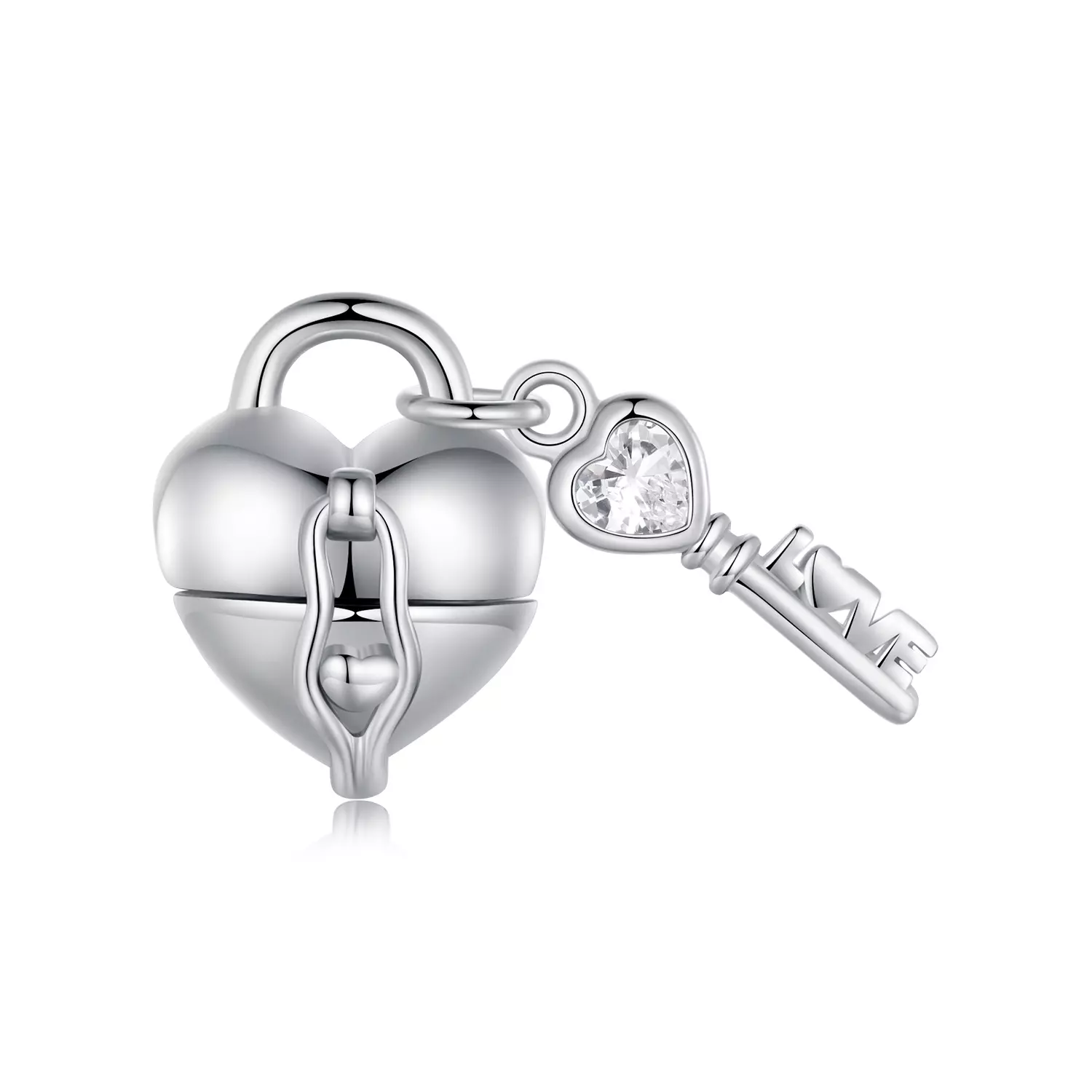 Talisman din argint Silver Heart Lock