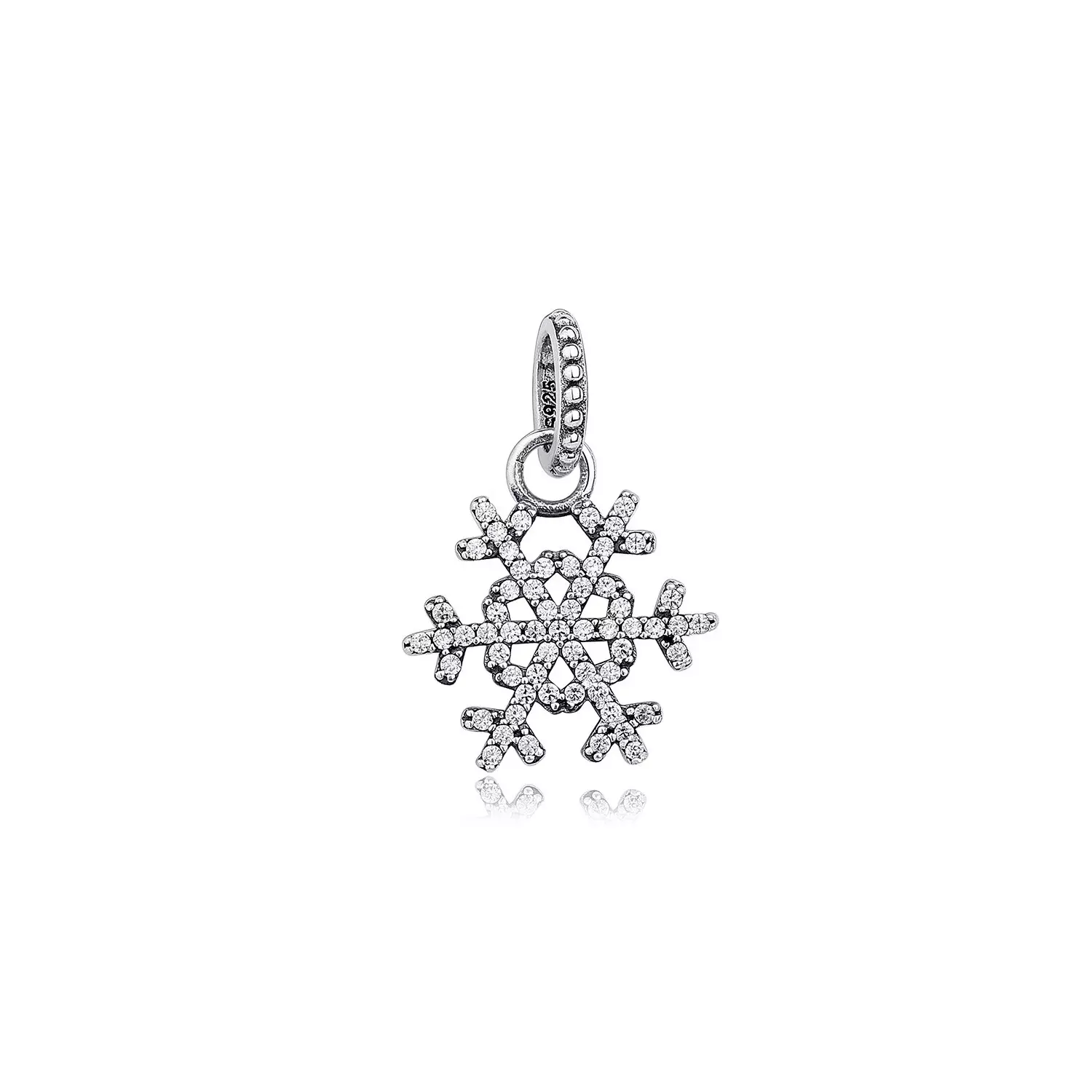 Talisman din argint Silver Winter Snowflake
