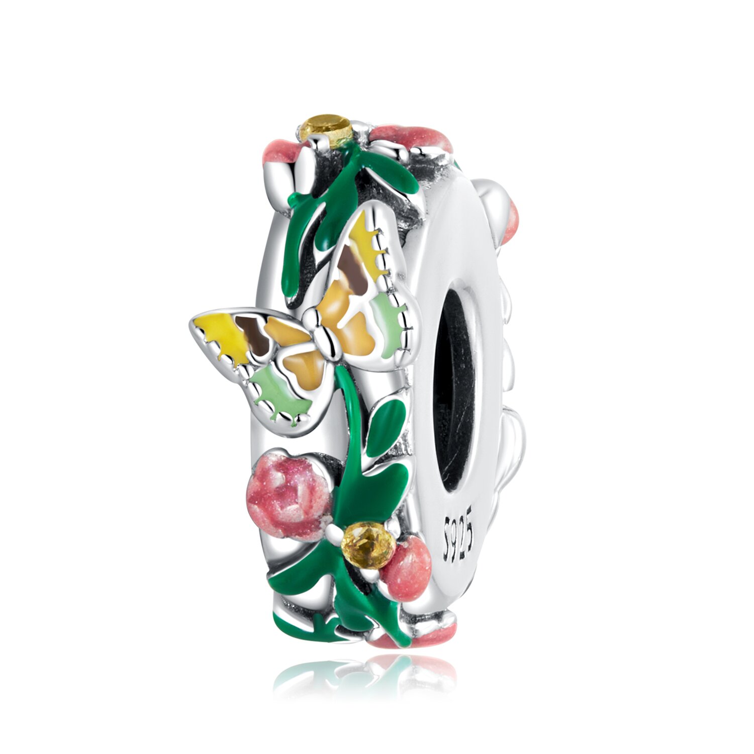 Talisman din argint spring butterfly