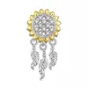 Talisman din argint Spring Sparkling Sunflower picture - 1