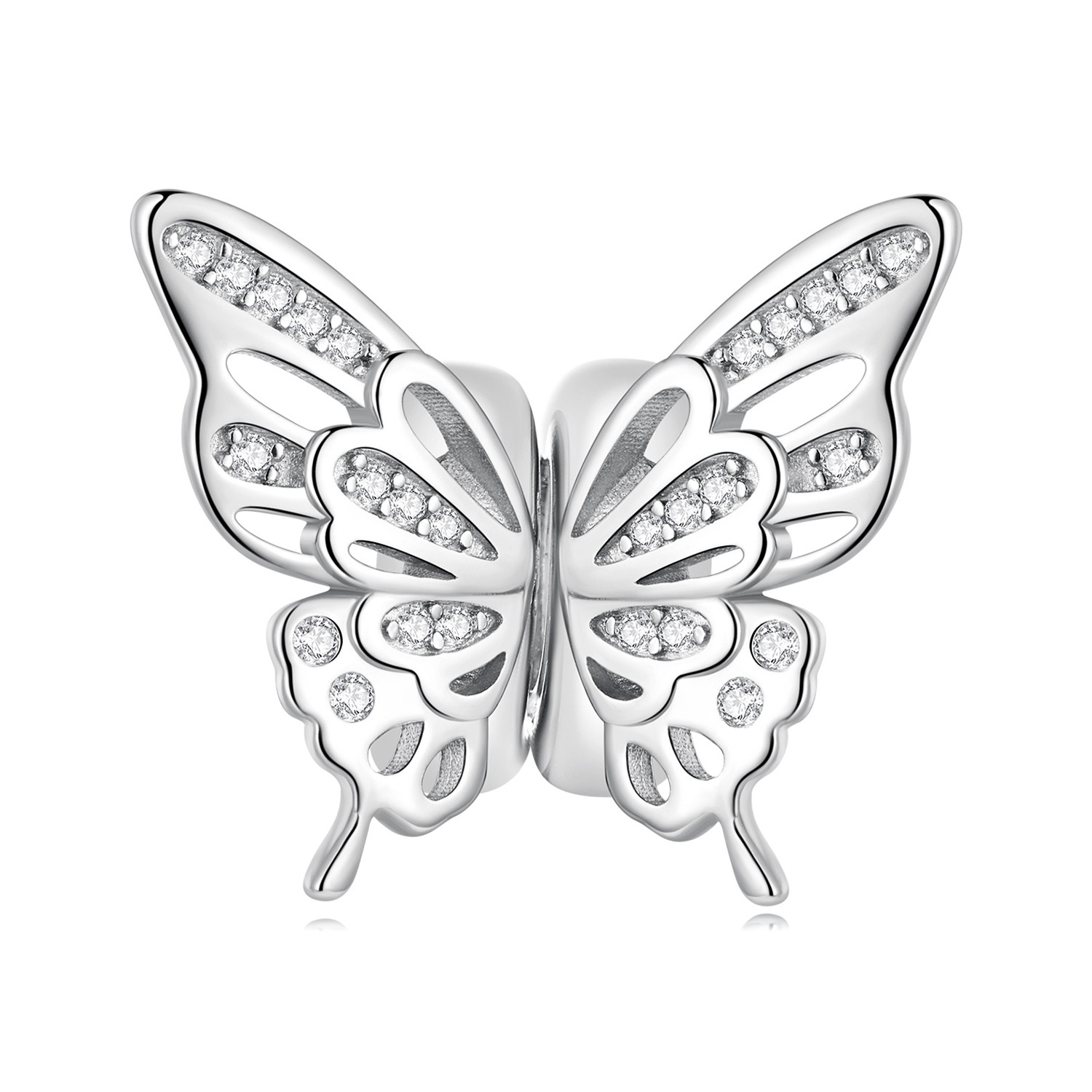 Talisman din argint Two halves Butterfly