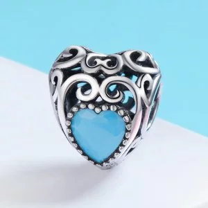 Talisman din argint Vintage Birthstone - Decembrie