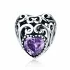 Talisman din argint Vintage Birthstone - Februarie picture - 1