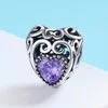 Talisman din argint Vintage Birthstone - Februarie picture - 2