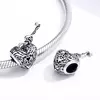Talisman din argint Vintage Heart and Key picture - 3