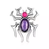 Talisman din argint Violet Spider picture - 1