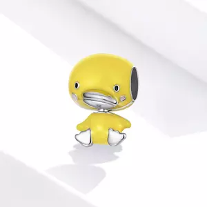 Talisman din argint Yellow Duck