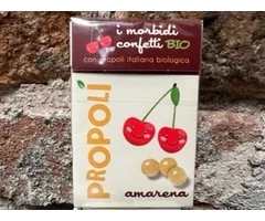 BIO GLUTEN FREE SOFT CANDIES WITH PROPOLIS AND BLACK CHERRY 30 GMS