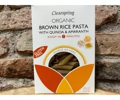 ECO BROWN RICE PASTE WITH QUINOA AND GLUTEN-FREE AMARANTH 250 GR
