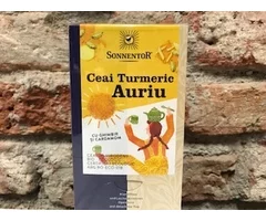 ECO GOLDEN TURMERIC TEA WITH GINGER AND CARDAMOM 18 ENVELOPES