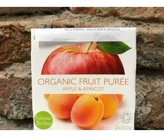ECO PIREE APPLE AND APRICOT FRUIT 2X100 GR