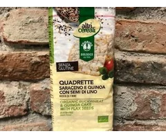 ECO QUADRETTE FROM RICE, CHICKEN AND QUINOA WITH FLAX SEEDS 130 GR