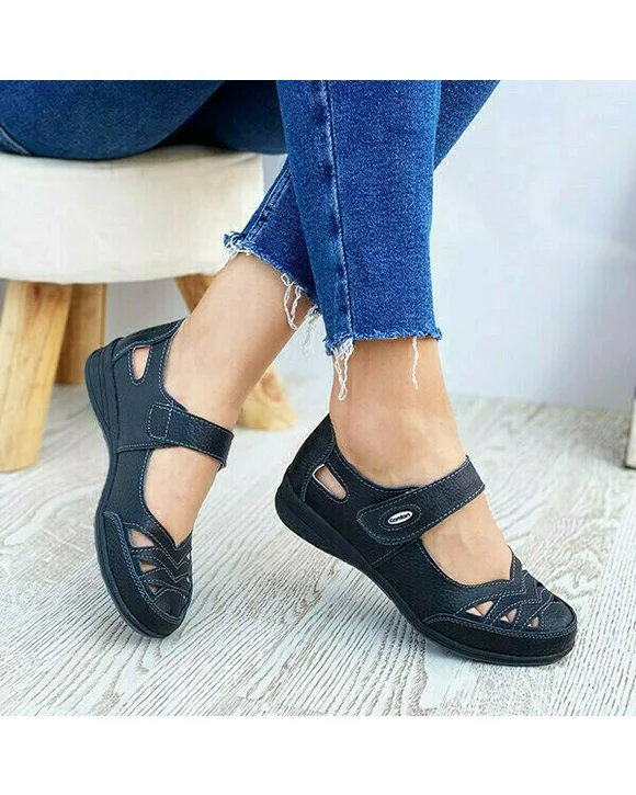 Balerini Piele Naturală Adelle Negri