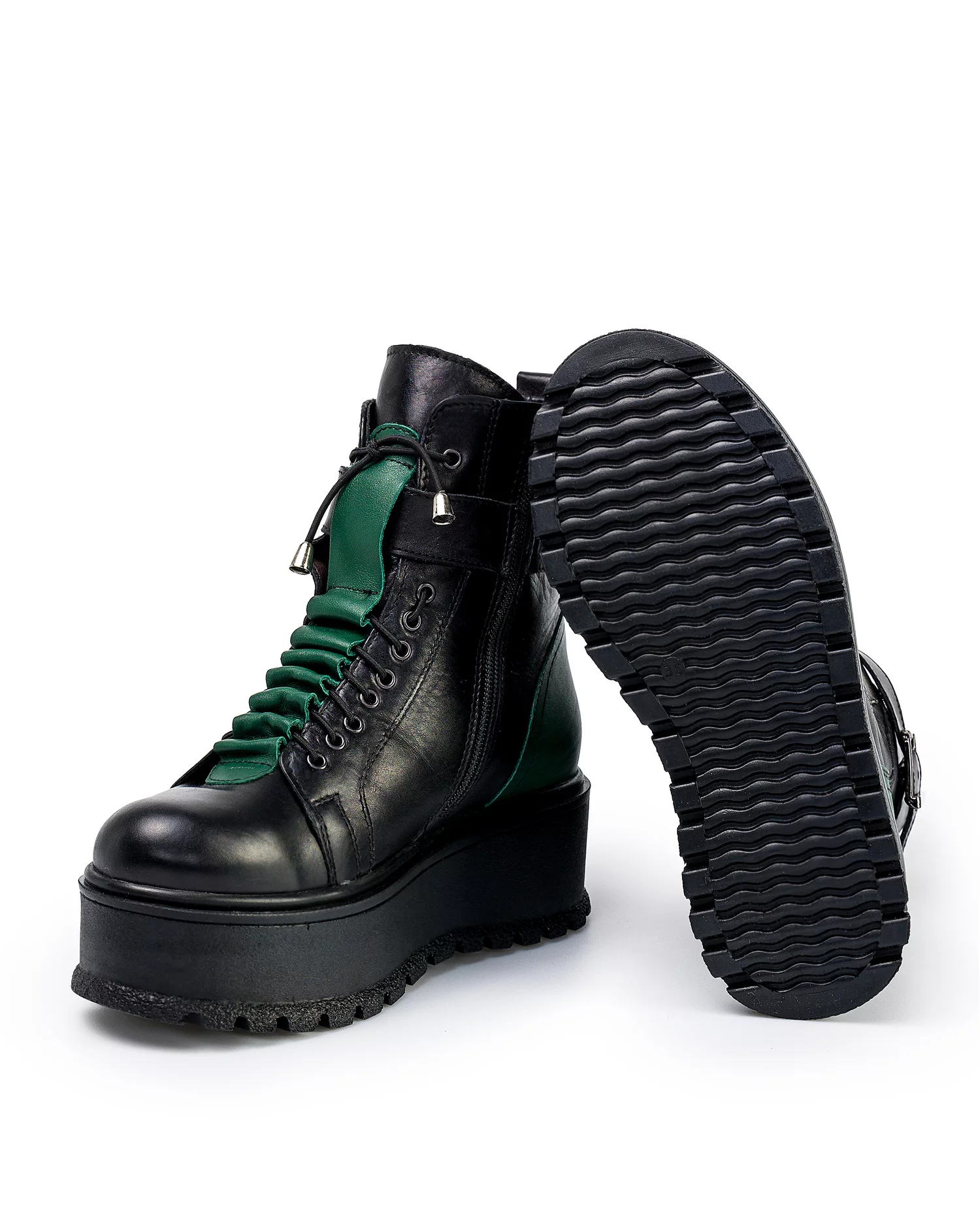 ghete-imblanite-piele-naturala-negru-cu-verde-in150-39348-2.webp
