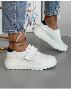 Pantofi Albi Casual Piele Naturala XH-2520