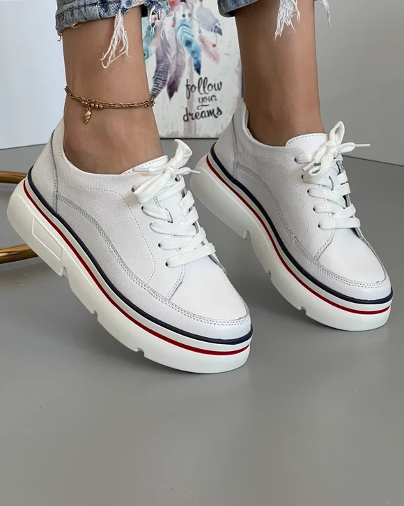 Pantofi Casual Albi Din Piele Naturala AW349