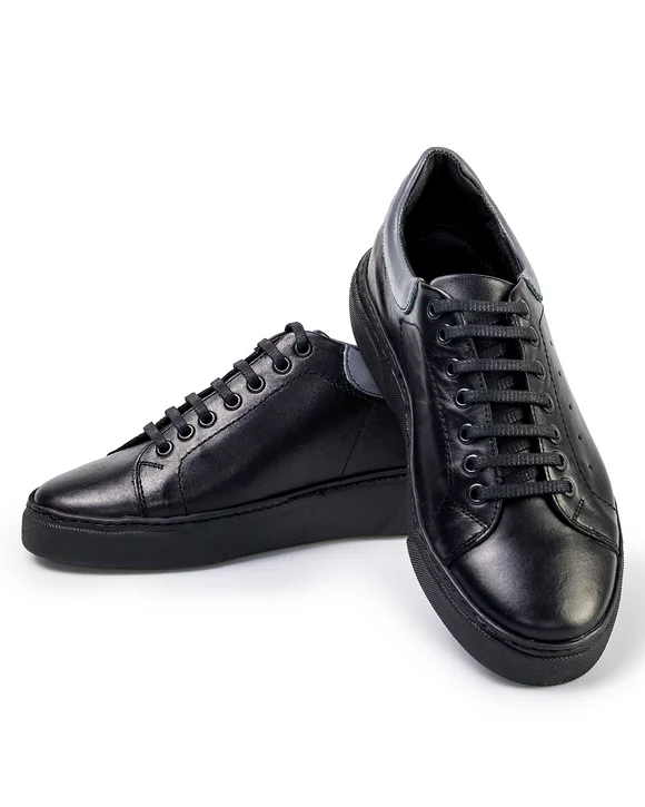 Pantofi Casual Barbati Piele Naturala Negri IN755