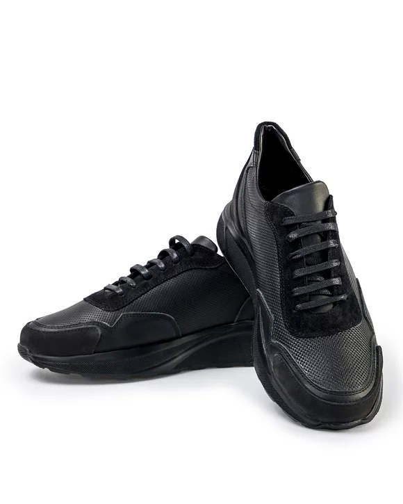 Pantofi Casual Barbati Piele Naturala Negri IN760