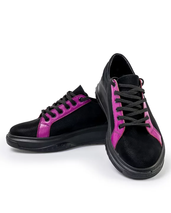 Pantofi Casual Barbati Piele Naturala Negri POL134