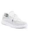 Pantofi casual dama piele naturala albi cu talpa flexibila si perforatii AKD23039 6