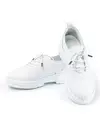 Pantofi casual dama piele naturala albi cu talpa groasa si varf rotund AKD23099 4