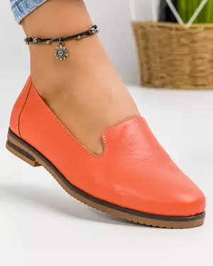 Balerini dama piele naturala corai cu talpa joasa AK311-1