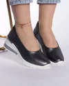 Pantofi Casual Pewter Cu Insertie Argintie Piele Naturala AW175 3