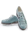 Pantofi Casual Piele Naturala Albastru Pudra IN510 5