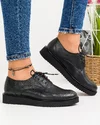 Pantofi Casual Piele Naturala Negri GALA108 1
