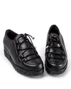 Pantofi Casual Piele Naturala Negri IN510 5