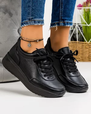 Pantofi Casual Piele Naturala Negri JY-6020