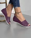 Pantofi Casual Violet De Dama Piele Naturala Decupati AKM202 4