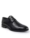 Pantofi eleganti barbati piele naturala cu perforatii negri cu siret scurt PC279 1