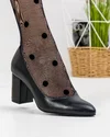 Pantofi Eleganti cu Toc Piele Naturala Negri WIZ14 1