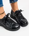 Pantofi Negri Casual Din Piele Naturala AP-2111 3