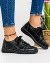 Pantofi Negri Casual Din Piele Naturala AP-2111 1