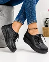 Pantofi Negri Casual Din Piele Naturala F002-10 1