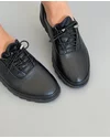 Pantofi Negri Piele Naturala Casual AKR-04