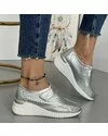 Pantofi Piele Naturala Amy - Argintii 1