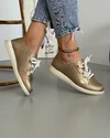 Pantofi Piele Naturala Anetta - Gold 2