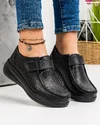 Pantofi Piele Naturala Casual Dama Negri XH-3245 3