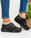 Pantofi Piele Naturala Casual Dama Negri XH-3245 1