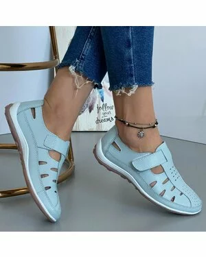 Pantofi Piele Naturala Cessi Albastri